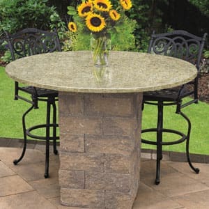Cambridge - Pre-Packaged Olde English Wall Patio Pub & Bistro Table Kit