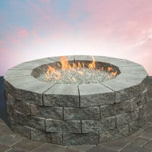 Cambridge - Pre-Packaged Pyzique Round Gas Fire Pit Kit