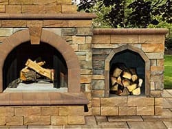 Cambridge - Stone Veneer Firewood Box Extension